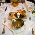 Soup is served